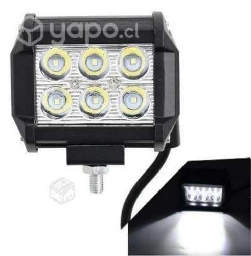 Neblinero de 12V Barra Focos 6 Led 18W Rectangular
