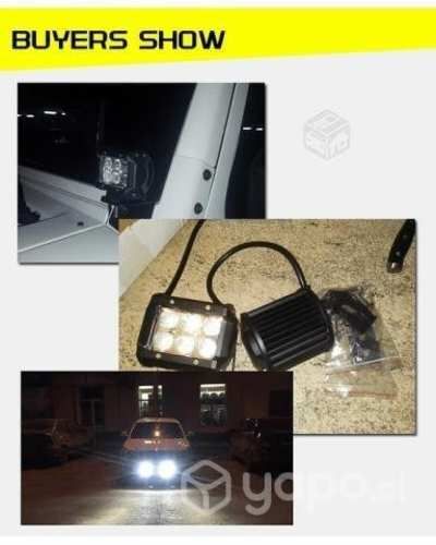 Neblinero de 12V Barra Focos 6 Led 18W Rectangular