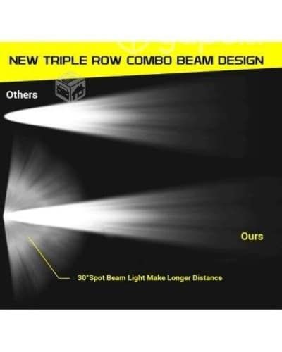 Neblinero de 12V Barra Focos 6 Led 18W Rectangular