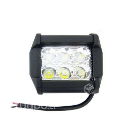 Neblinero de 12V Barra Focos 6 Led 18W Rectangular
