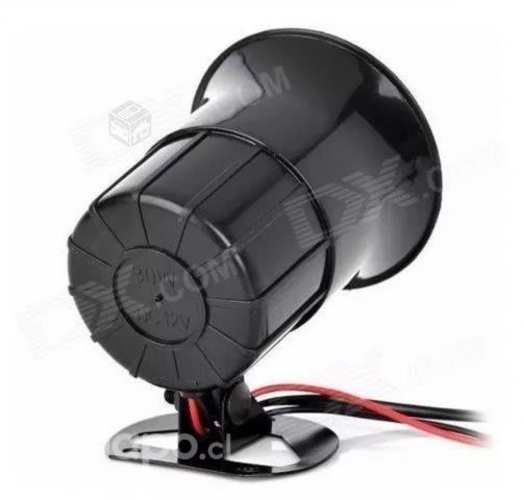 Bocina Sirena de 3 Tonos 12v Para Moto Auto etc