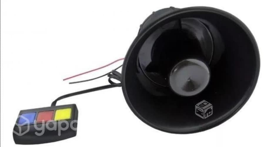 Bocina Sirena de 3 Tonos 12v Para Moto Auto etc