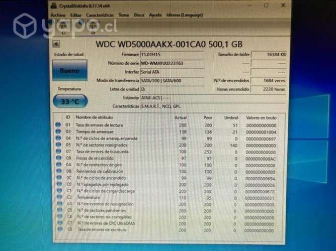 Disco Duro de 500GB para PC