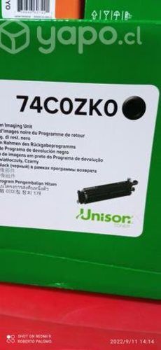Toner lexmark unidad de imagen 74c0zk0 original