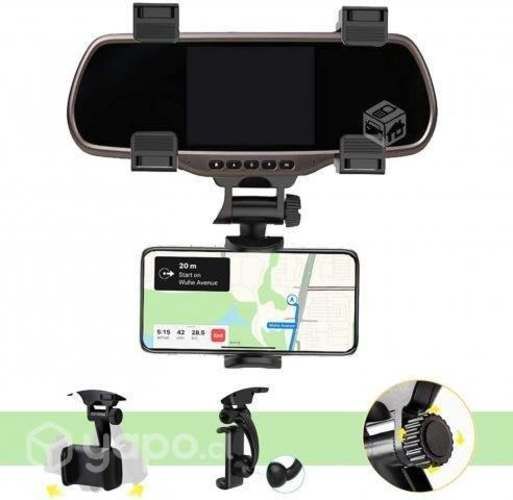 Soporte Celular Universal 360 de Espejo Retrovisor