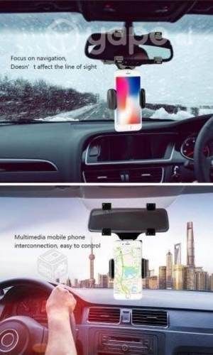 Soporte Celular Universal 360 de Espejo Retrovisor
