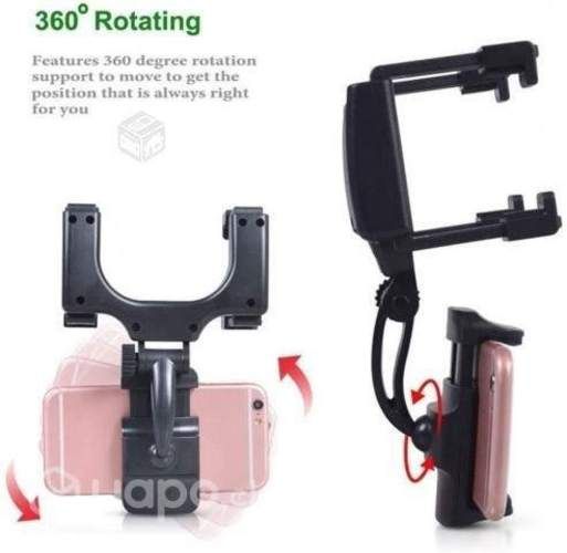 Soporte Celular Universal 360 de Espejo Retrovisor