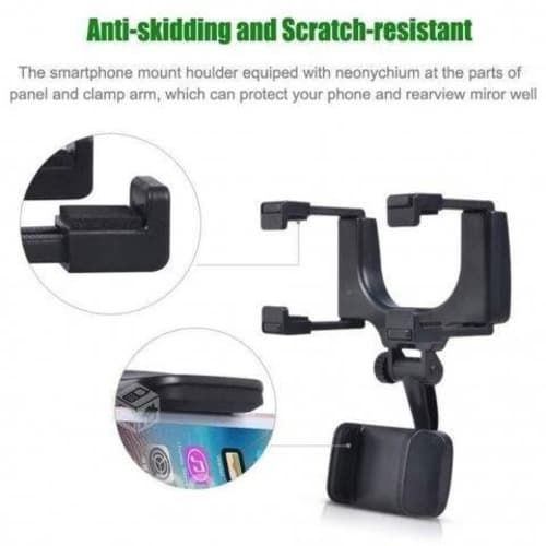Soporte Celular Universal 360 de Espejo Retrovisor