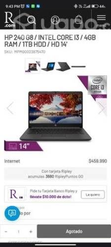 Notebook HP 240 G8 Nuevo!