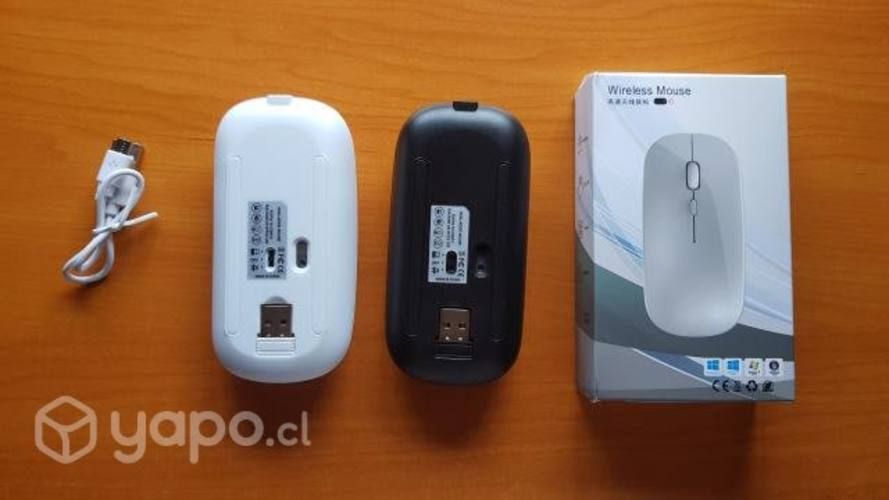 Mouse Inalámbrico y Bluetooth Recargable