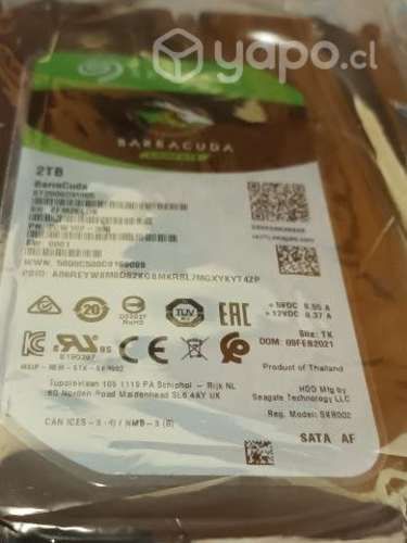 Disco duro barracuda 2TB para pc