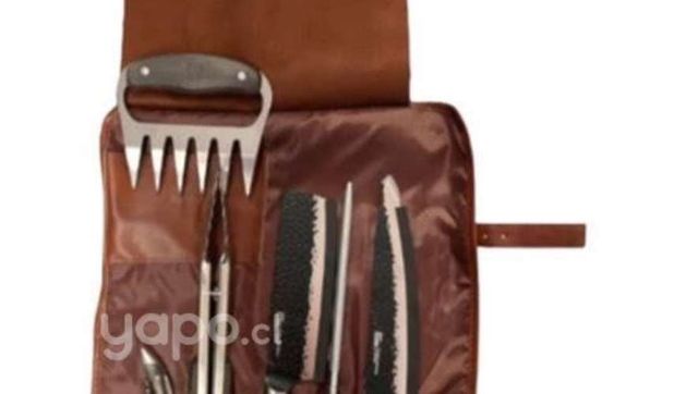 Set parrillero asado profesional premium wayu