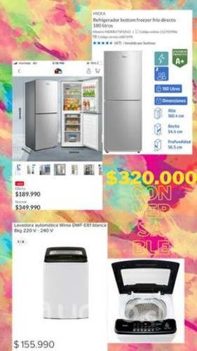 Lavadora y refrigerador
