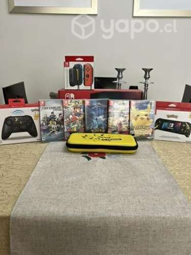 Nintendo switch muy bien equipada