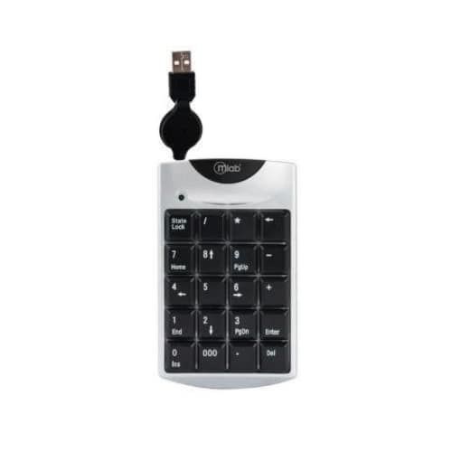 Mini Teclado Numérico Con USB Retráctil Portátil