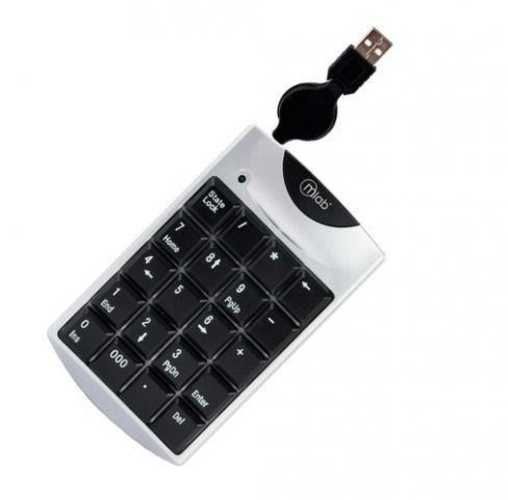 Mini Teclado Numérico Con USB Retráctil Portátil