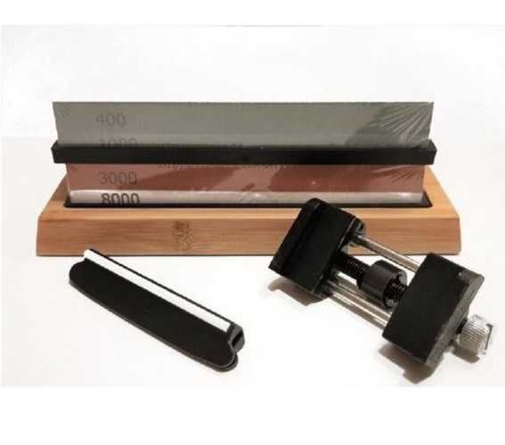 Set Piedras De Afilar 400/1000 + Base