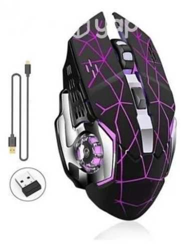 Mouse Gamer Inalambrico Recargable Con Luces Q13