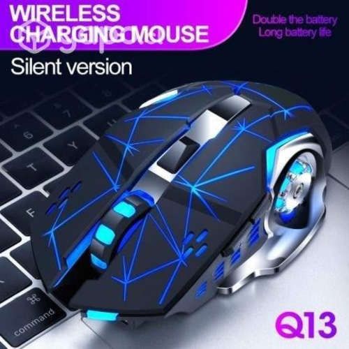 Mouse Gamer Inalambrico Recargable Con Luces Q13