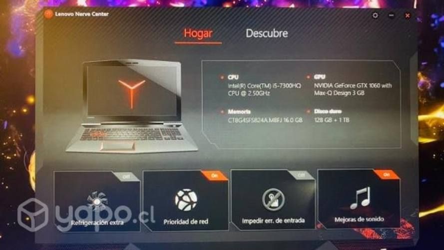 Laptop Lenovo legión Y520