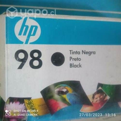 Tinta hp 98 black original