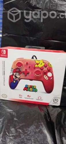 Nintendo switch control con cable super mario