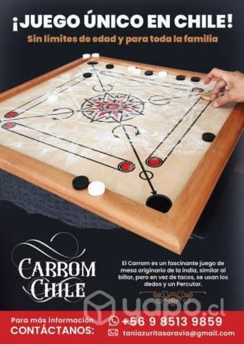 Juego Carrom ¡¡Único en Chile