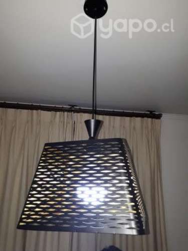 Lampara Metalica Colgante Negra Opaca