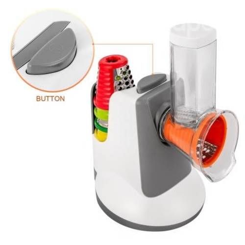 Rallador Eléctrico Giratorio Verduras Queso Ensala