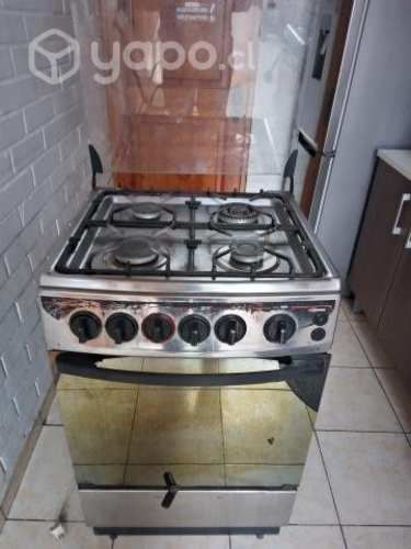 Cocina a gas 4 quemadores con tapa