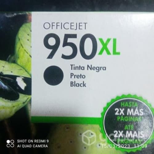 Tinta hp 950xl black original de alta