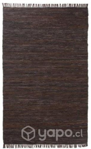 Alfombra cuero café 180 x120 cm