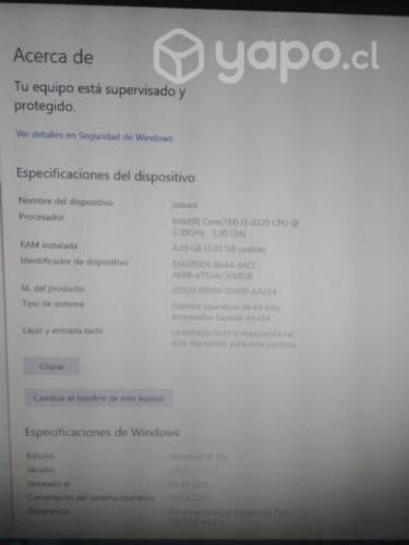 Computador lenovo 4 gb ram