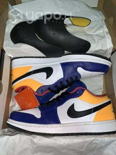 Jordan 1 Low Royal yellow + Shield Crep"