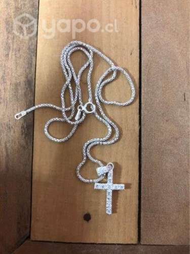 Cadena y colgante de plata ley 925