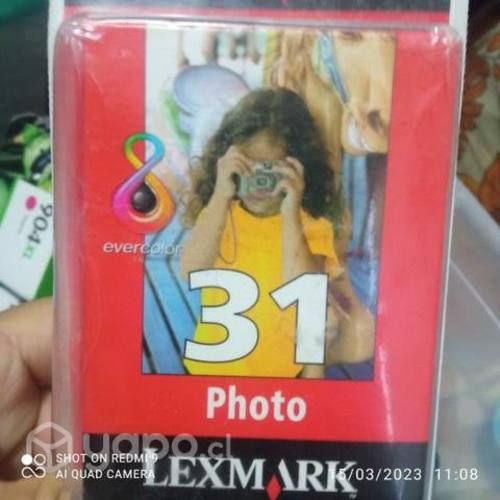 Tintas Lexmark 31 y 33 colores originales de alta