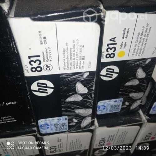 Tintas hp 831a colores originales de 775ml