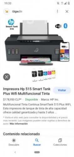 Multifuncional HP smart tank 515 NUEVA