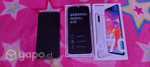 Sansung A-70 memoria 128GB sin detalles en su caja
