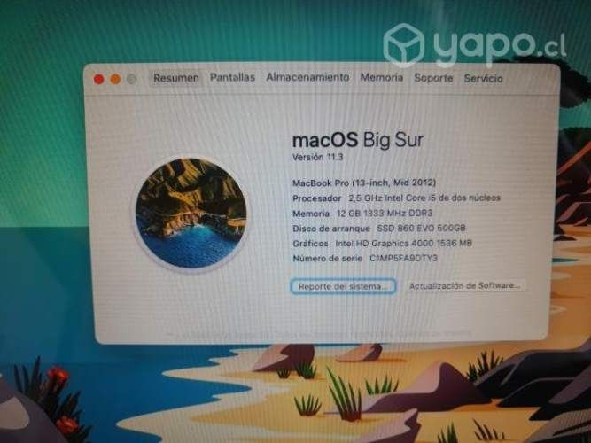 Macbook Pro 2012 13"