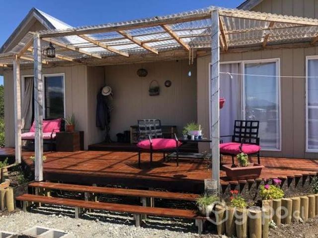 Casa en parcela con vista a los volcanes