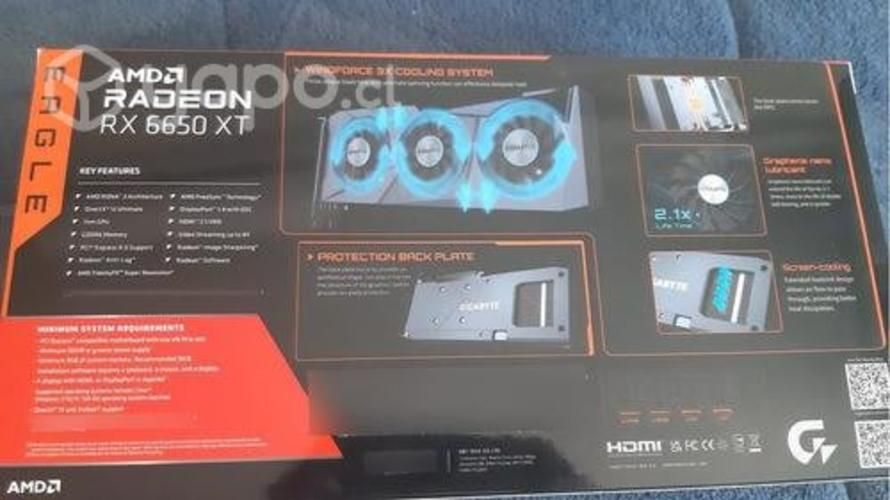 Tarjeta gráfica AMD Rx 6650 XT NUEVA
