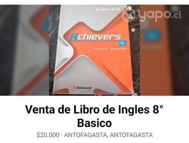 de Libro de Ingles 8° Basico