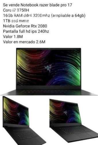 Notebook Razer blade pro 17