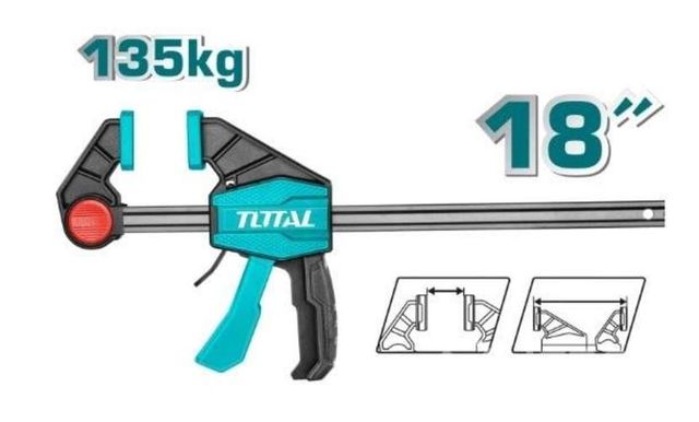 Prensa sargento rápida 80x450mm TOTAL