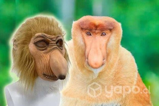 Mascara Realista de Latex Diseño de Mono Narigudo