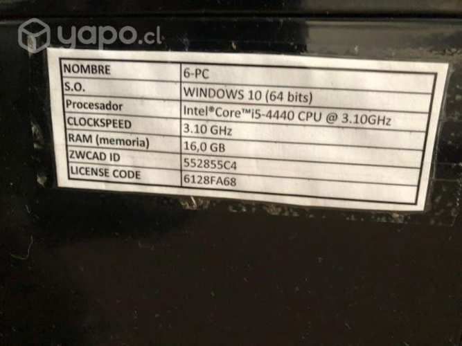 Computador (pantalla + torre + teclado)