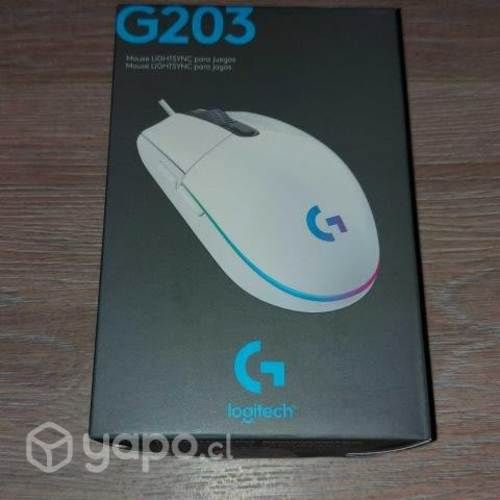 Mouse Gamer Logitech G203 White (SELLADO)