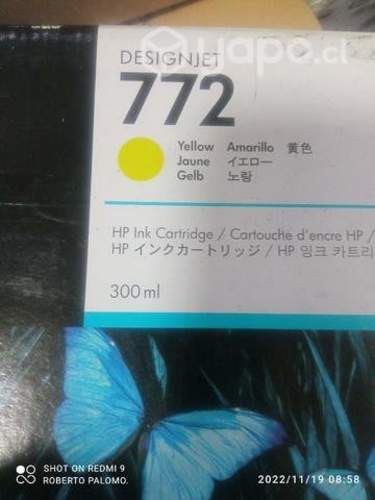 Tintas HP 772 colores originales de 300ml