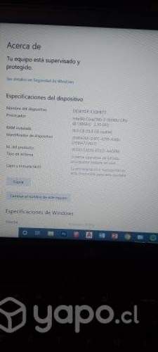 Notebook DELL I7 decima gen